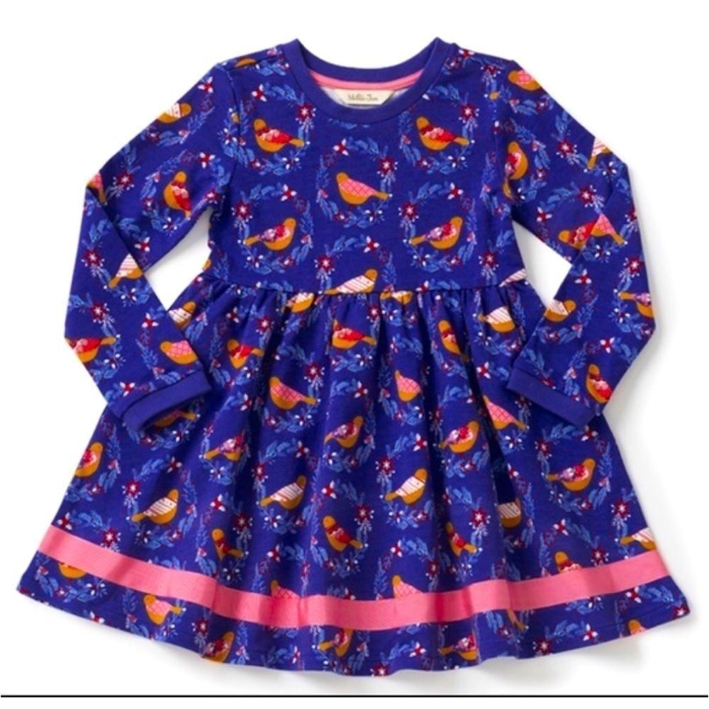 Matilda Jane Dress Girls Purple Pink Partridge Dress Moments With Girls Size 8
